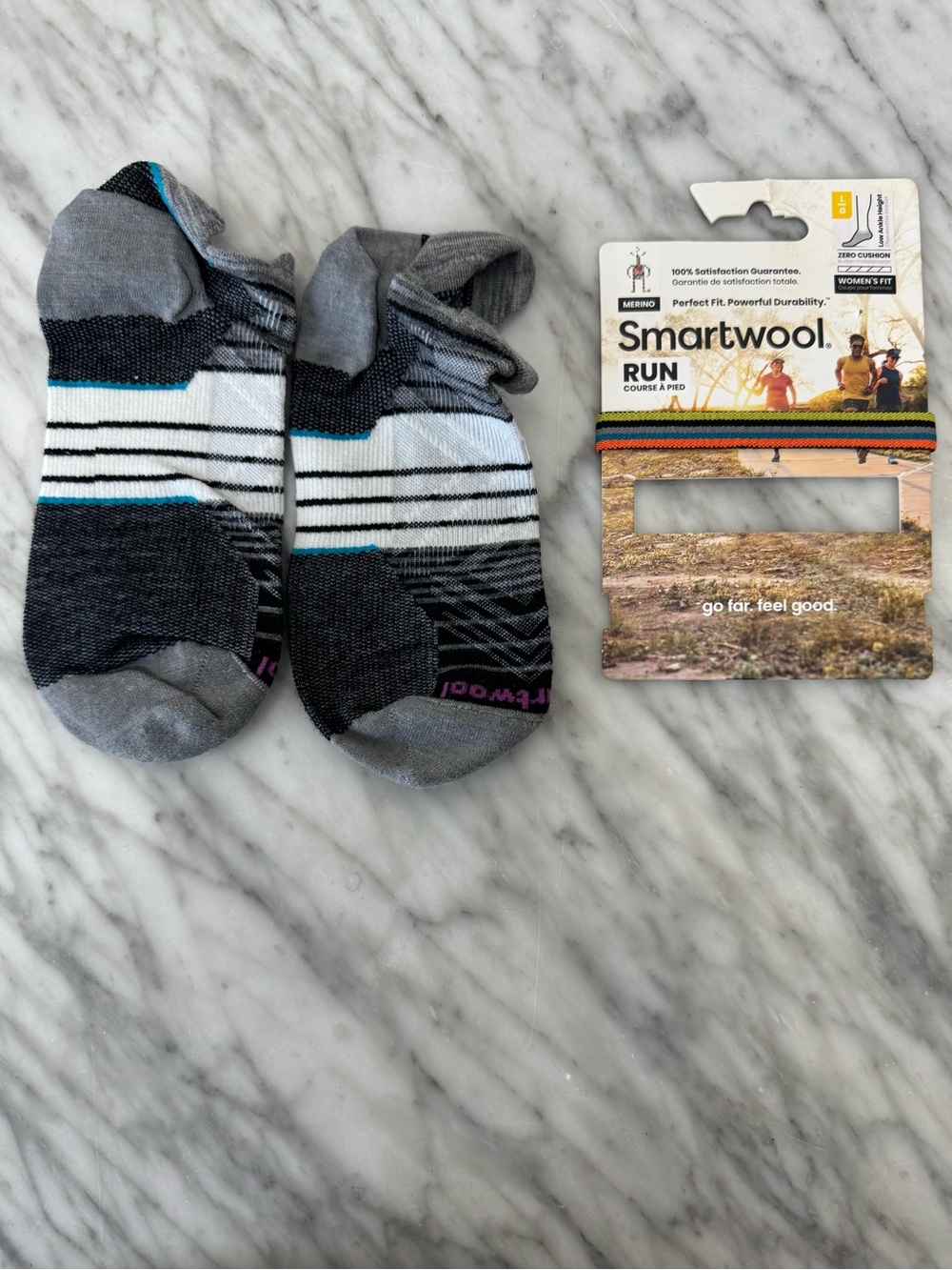 Smartwool, Merino Wool Blend Run Ankle Socks, Large (B)